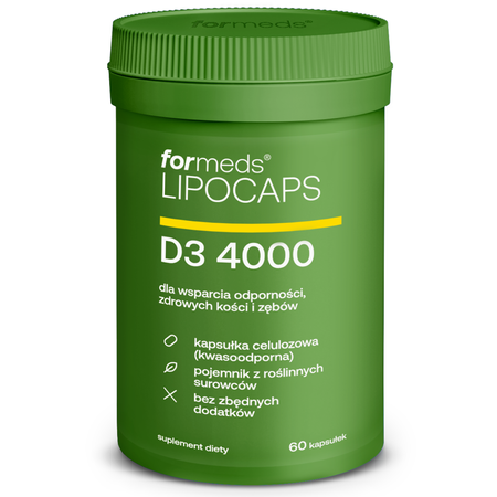 LIPOCAPS Witamina D3 4000 IU Liposomalna 60 kapsułek Formeds