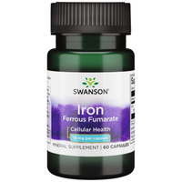 Swanson Fumaran żelaza 18 mg - 60 kapsułek
