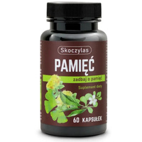 Pamięć Ginkgo biloba Bacopa Monnieri L-teanina (60 kaps) Skoczylas