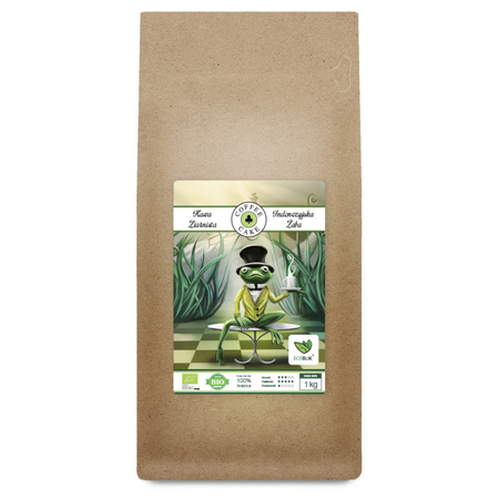 Kawa ziarnista ARABICA 100% Indonezyjska Żaba BIO 1kg Ecoblik