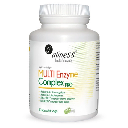 Multi Enzyme Complex PRO Enzymy trawienne (90 kaps) Aliness