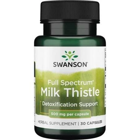 Ostropest Plamisty (Milk Thistle) 500 mg (30 kaps) Swanson