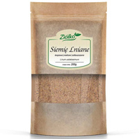 Ziółko Siemię Lniane brązowe Mielone Odtłuszczone - 200 g