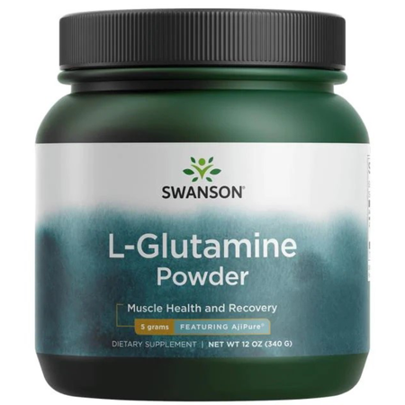 Swanson L-Glutamine (Glutamina) AjiPure w proszku 340g