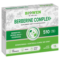 Berberine Complex+ 510 mg Berberyna Biowen - 15 kapsułek