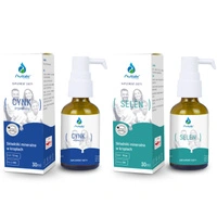 [Zestaw] Aliness AVITALE Glukonian Cynku 7,5 mg w Kroplach 30 ml + Selen 50µg L-selenometionina w Kroplach 30 ml