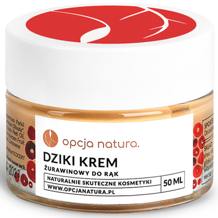 Opcja natura Dziki krem z żurawiną do rąk z 5% mocznikiem - 50 ml