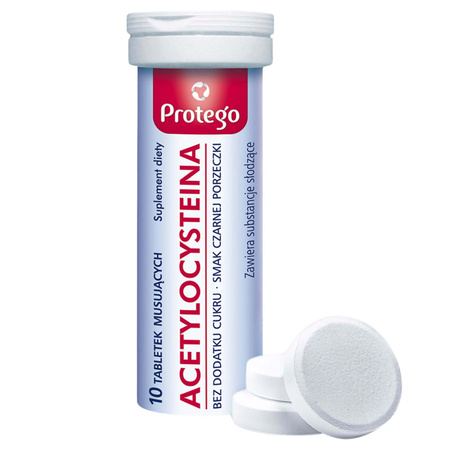 Protego NAC (N-acetylo-L-cysteina) 600 mg - 10 tabletek musujących