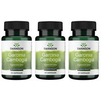 [Zestaw] 3x Swanson Garcinia Cambogia Extract 5:1 80 mg 60 kapsułek