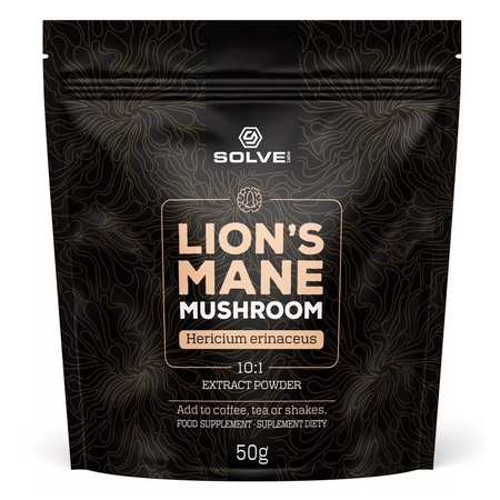 Lion's mane (Soplówka Jeżowata) Ekstrakt 10:1 (50 g) Solve Labs