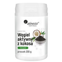 Węgiel aktywny z kokosa (200g) w proszku Aliness