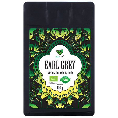 EcoBlik Herbata zielona EARL GREY BIO 100g