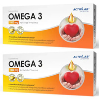 [Zestaw] 2x Activlab Pharma Omega 3 1000 mg EPA/DHA - 60 kapsułek