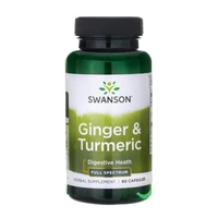 Swanson Imbir (Ginger) i Kurkuma (Turmeric) - 60 kapsułek