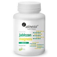 Aliness Jabłczan Magnezu 100 mg z Witamina B6 - 100 kapsułek