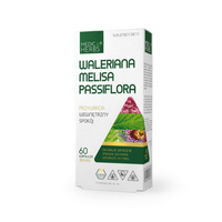 Medica Herbs Waleriana Melisa Passiflora 450 mg 60 kapsułek