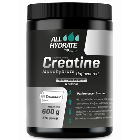 Aliness ALLHydrate Monohydrat Kreatyny Creapure® - 600g (176 porcji)