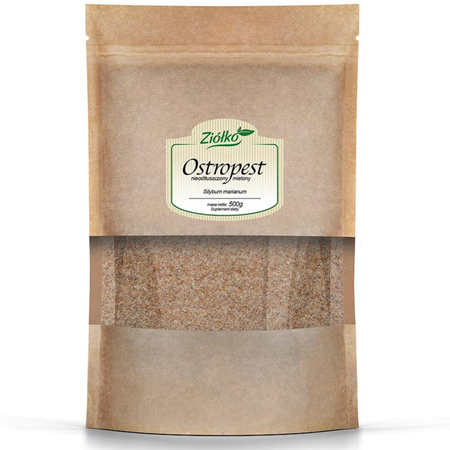 Ziółko Ostropest Plamisty mielony Nieodtłuszczony - 500 g