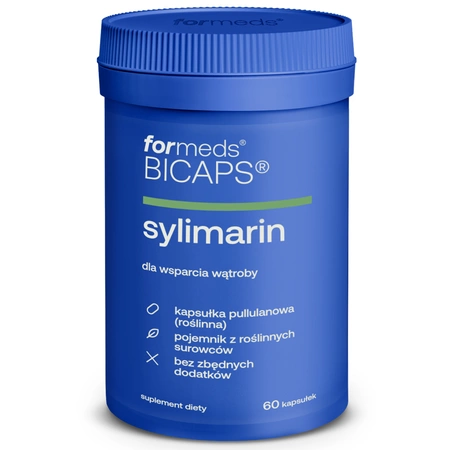 BICAPS Sylimarin Ostropest z Karczoch (60 kaps) Sylimaryna ForMeds