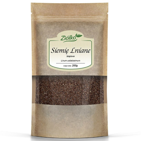 Ziółko Siemię Lniane brązowe Ziarno - 200 g