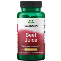 Swanson Beet Juice, Sok z Buraków 500 mg - 60 kapsułek