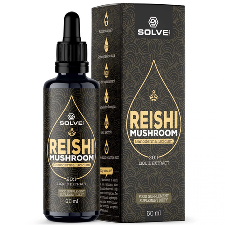 Reishi w kroplach Ganoderma lucidum (60 ml) Solve Labs