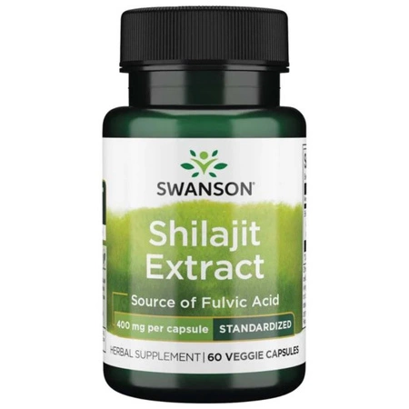 Swanson Shilajit extract 400 mg Mumio himalajskie 60 kapsułek