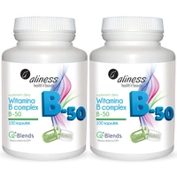 [Zestaw] 2x Aliness Witamina B Complex B-50 - 100 kapsułek