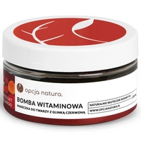 Opcja natura Bomba witaminowa Maseczka do twarzy z Glinką czerwoną - 100 ml