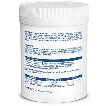 ForMeds POWDER Creatine Creavitalis, Monohydrat Kreatyny - 30 porcji