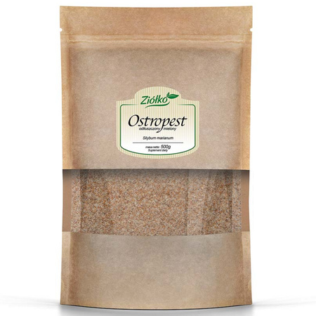 Ziółko Ostropest plamisty Odtłuszczony mielony - 500 g