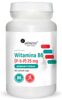 Witamina B6 (P-5-P) 25 mg 100 tabletek VEGE Aliness