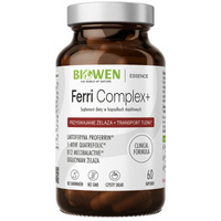 Biowen FerriComplex+, Diglicynian Żelaza, Laktoferyna + Witamina B12 - 60 kapsułek