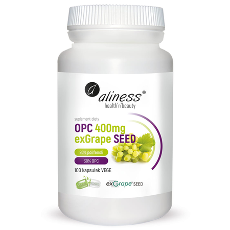 OPC Ekstrakt z pestek winogron exGrape SED (100 kaps) Aliness