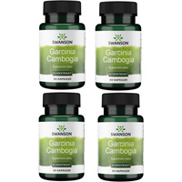 [Zestaw] 4x Swanson Garcinia Cambogia Extract 5:1 80 mg 60 kapsułek