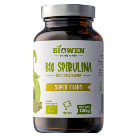 Spirulina BIO 100% Biowen w proszku - 120g