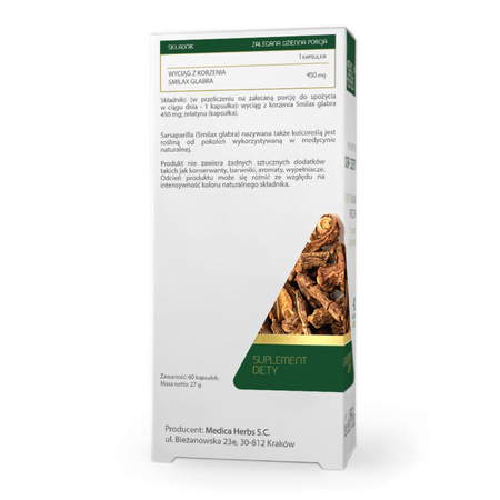Medica Herbs Sarsaparilla (Kolcorośl) 450 mg - 60 kapsułek