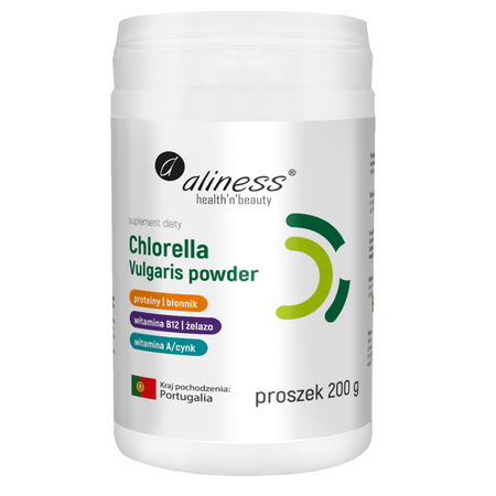 Aliness Chlorella zwyczajna w proszku 200g