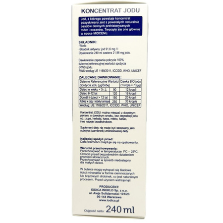IODICA Jod Naturalny koncentrat w płynie - 240 ml