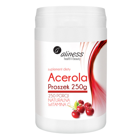 Aliness Acerola w proszku 250g Naturalna witamina C 