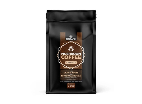 Mushroom Coffe 330g Kawa z Lion's Mane i Rhodiola Rosea Solve Labs