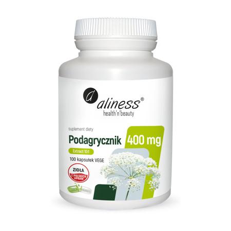 Aliness Podagrycznik Ekstrakt 10:1 400 mg 100 kapsułek