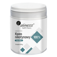 Kwas nikotynowy Niacyna Witamina B3 (100 g) w proszku Aliness