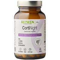 Biowen CortiNight Magnolia, Ashwagandha, GABA, L-Teanina - 60 kapsułek