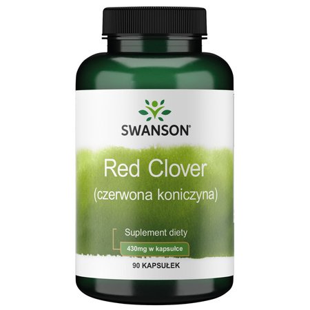 Swanson Czerwona Koniczyna (Red Clover) 430 mg 90 kapsułek