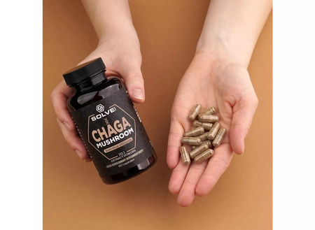 Chaga (Błyskoporek podkorowy) Ekstrakt 10:1 - 60 kapsułek Solve Labs