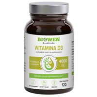 Witamina D3 4000 IU z Lanoliny Biowen – 120 kapsułek