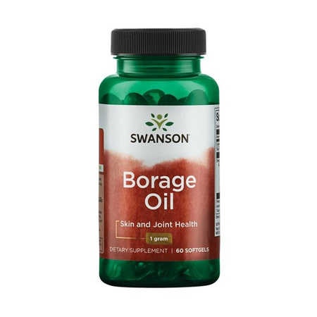 Swanson Olej z Ogórecznika (Borage Oil) 1000 mg - 60 kapsułek
