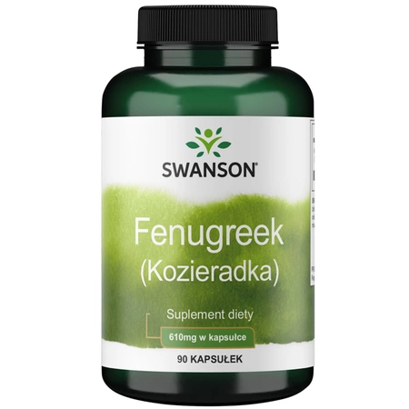 Swanson Kozieradka 610 mg (Fenugreek) 90 kapsułek