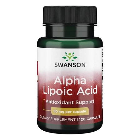 Swanson Kwas Alfa Liponowy ALA 50 mg - 120 kapsułek